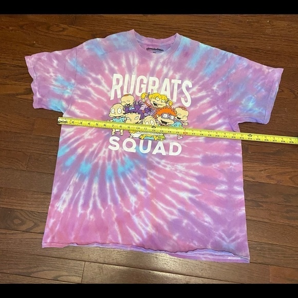 NICKELODEON RUGRATS PURPLE TIE DYE T-SHIRT SZ XL RARE - Picture 6 of 8